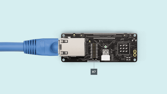 Ethernet cable connected